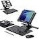 voppton Desk Stand and Bluetooth Keyboard Combo for Samsung Galaxy Z Fold 765Z Trifold 4 in 1 Set Include Mouse Pen Adjustable Foldable Tablet Stand Holder Fits for Motorola Razr Fold 2026
