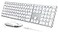 seenda Wireless Bluetooth Keyboard and Mouse Combo SKM643 Rechargeable Slim Quiet Keyboard Mouse 3 MultiDevice Connection Compatible for Windows 1110 PC Laptop Mac MacBook iPad White Silver