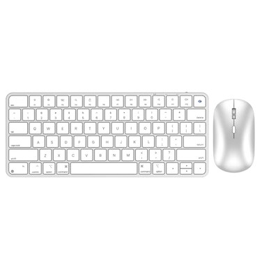 ULSOU Bluetooth Keyboard and Mouse for Mac Rechargeable Mini Size Ultra Slim Quiet Typing 4 Level DPI Wireless Keyboard and Mouse Compatible with Mac iPad iPhone MacBook AirPro