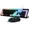 CHONCHOW Gaming Keyboard and Mouse ComboUSB Wired 104Keys Full Size Light Up Keyboard Mic 3600DPI Rainbow Backlit Mechanical Feeling Compatible with PC Xbox Mac OS Game and Work