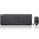 Lenovo 300 Wireless Combo Keyboard and Mouse 24 GHz Nano USBA Receiver Batteries Included