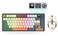 Attoe 75 Wireless Gaming Keyboard and Mouse Combo TriMode BT5024GHzUSBC RGB Backlit Keyboard 3D 1600DPI Mice 2000mAh Battery 80 Keys Knob Volume Control Black