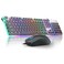 Camiysn Gaming Creamy Keyboard and Mouse Black 104 Keys RGB and 6 Speed RGB Mouse Combo Pudding Keycaps Silent Computer Keyboard for ComputerPCLaptopMacWindowsOffice