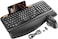 SABLUTE Wireless Keyboard and Mouse Combo Ergonomic Wave Keys Cushioned Palm Rest Rechargeable Phone Holder Natural Typing 24G LagFree MA22 Plus Full Size Keyboards Set for WindowsMac
