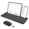 seenda Bluetooth Keyboard and Mouse for iPad CTU301 Wireless MultiDevice Connection Bluetooth24G Keyboard Mouse Combo with Tablet Holder for iPadMacBookWindows iOSAndroidPhone Black