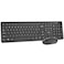 Rii Wireless Keyboard and Mouse Combo Standard Office PC Keyboard and Optical Wireless Mice Black