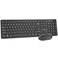 Rii Wireless Keyboard and Mouse Combo Standard Office PC Keyboard and Optical Wireless Mice Black