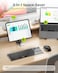 seenda Wireless Bluetooth Keyboard Mouse Combo COE401 Rechargeable Silent Keyboard Mouse Compact Slim 3 MultiDevice Connection Compatible for WindowsMac PC Laptop MacBook iPad Black Gray