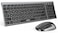 seenda Wireless Bluetooth Keyboard Mouse Combo COE401 Rechargeable Silent Keyboard Mouse Compact Slim 3 MultiDevice Connection Compatible for WindowsMac PC Laptop MacBook iPad Black Gray