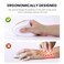 Fonicer 24GHz Wireless Vertical Ergonomic Mouse and Keyboard Combo UltraThin Portable Size for PC Desktop Computer Laptop Mac Tablet A Right White