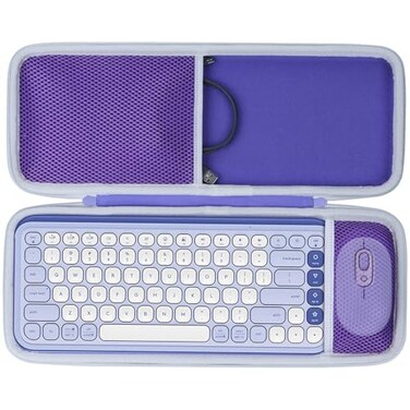 Lebakort Storage Case Compatible with Logitech POP ICON Combo Keyboard and Mouse Combo Lilac Case