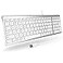 Macally Wired Keyboard for Mac Compatible Apple Keyboard with Numeric Keypad Slim SpaceSaving Design for MacBook ProAir Laptop Mac mini iMac Replacement