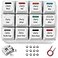 Griarrac Cherry MX Switch Tester 12Key Mechanical Keyboard Sampler Switch Testing Tool with Keycap Puller and 24 O Rings 40AL 40AR Printed PBT Keycap
