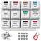 Griarrac Cherry MX Switch Tester 12Key Mechanical Keyboard Sampler Switch Testing Tool with Keycap Puller and 24 O Rings 40AL 40AR Printed PBT Keycap