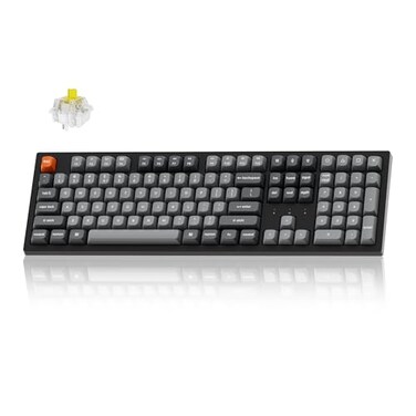 Keychron K10 Max Wireless Custom Mechanical Keyboard QMK 24 GHz Bluetooth FullSize with Hotswappable Keychron Super Banana Switch Compatible with Mac Windows Linux RGB Backlit