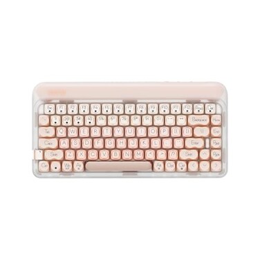 LOFREE DOT Foundation Mechanical Keyboard 75 Rechargeable Hotswappable Keyboards with 3 Types Connection for Windows Mac OSPink GATERON Baby Racoon Switches