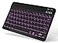 TOHAKATA Backlit Bluetooth Keyboard Small Portable Wireless Keyboard Rechargeable Illuminated for Android Samsung Tablet Cell Phone Smartphone iPad A16 11th 10th Generation iPad Pro Air Mini iPhone Bl
