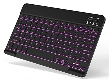 TOHAKATA Backlit Bluetooth Keyboard Small Portable Wireless Keyboard Rechargeable Illuminated for Android Samsung Tablet Cell Phone Smartphone iPad A16 11th 10th Generation iPad Pro Air Mini iPhone Bl