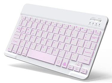 TOHAKATA Backlit Bluetooth Keyboard Small Portable Wireless Keyboard Rechargeable Illuminated for Android Samsung Tablet Cell Phone Smartphone iPad A16 11th 10th Generation iPad Pro Air Mini iPhone Iv