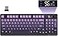 FREEWOLF M96 Wireless Gaming Keyboard Creamy Membrane with Rainbow BacklightMedia KnobLCD ScreenDual ModeBluetooth24GhzBall Shape PBT Keycap 94 Key ANSI Layout for Win Mac PC GamerPurple
