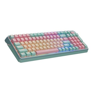 Cooler Master MK770 Macaron Wireless Mechanical RGB Gaming Keyboard Kailh Box V2 Click White Switches Gasket Structure HotSwappable Bluetooth24GHz Tactile 3Way Dial QWERTY MK770MCKW1US