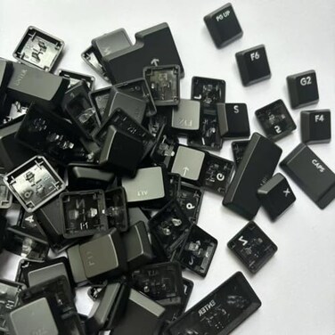 LZYDD Backlit KeyCap for Logitech G915TKL G915 G913 G815 G813 Keyboard keycaps 111 Full Keys Replacement Keycaps DIY Colored Keycaps Black