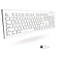 Macally Full Size USB Wired Keyboard for Mac and PC Plug Play Wired Computer Keyboard Compatible Apple Keyboard with 15 Shortcut Keys for Easy Controls Navigation of Macbook ProAir iMac