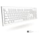 Macally Full Size USB Wired Keyboard for Mac and PC Plug Play Wired Computer Keyboard Compatible Apple Keyboard with 15 Shortcut Keys for Easy Controls Navigation of Macbook ProAir iMac