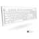 Macally Full Size USB Wired Keyboard for Mac and PC Plug Play Wired Computer Keyboard Compatible Apple Keyboard with 15 Shortcut Keys for Easy Controls Navigation of Macbook ProAir iMac