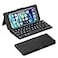 Doohoeek Universal Bluetooth Keyboard for Samsung Galaxy Z Fold iPad mini 7 2024 Phones Dual Bluetooth Mini Keyboard with AnyAngle Kickstand Leather Cover for Android Windows and iOS