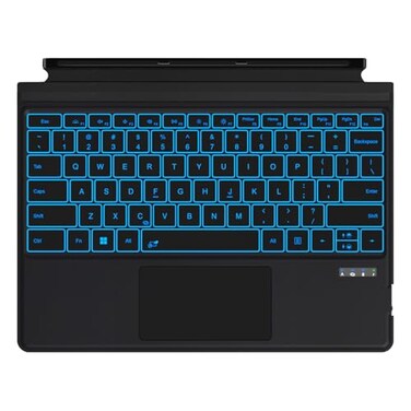 Bucewkde Surface Pro 345677 Keyboard UltraSlim Wireless Bluetooth Surface Keyboard with PalmRejection Trackpad 7Color Backlit SleepWake Function Long Battery Life
