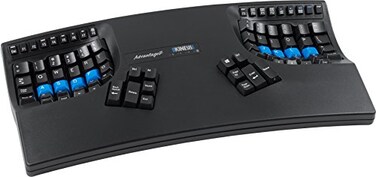 Kinesis Advantage2 Ergonomic Keyboard KB600 Black top case Cherry MX Brown Switches QWERTY keycaps