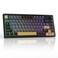 TECWARE Spectre 75 Mechanical Gaming Keyboard Customizable LCD Screen Display Knob TriMode Wireless Bluetooth 24GHz Gasket Mount Hot Swappable Ocean Gold Red Linear Switches