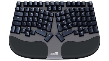 Truly Ergonomic Cleave Split Ergonomic Mechanical Keyboard AllDay Comfort Boosts Productivity Natural Typing Posture Tactile Optical Switches Cushioned Palm Rest Backlit Keys TrulyErgonomic WindowsMac