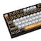 GEKUCAP Black and White Manga Keycaps 150 Keys Anime Style PBT keycaps DyeSublimation Cherry Profile Keycap Set for Cherry Gateron MX Switches Mechanical Keyboard