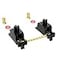 DUROCK Stabilizer V3 Screw in Stabilizers with 2u 625u 7u Wires PCB Mount Keyboard Stabilizers for Mechanical Keyboards V3 Black Gold 100 Kit