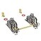 DUROCK Stabilizer V3 Screw in Stabilizers with 2u 625u 7u Wires PCB Mount Keyboard Stabilizers for Mechanical Keyboards V3 Smokey 100 Kit