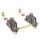 DUROCK Stabilizer V3 Screw in Stabilizers with 2u 625u 7u Wires PCB Mount Keyboard Stabilizers for Mechanical Keyboards V3 Smokey 100 Kit