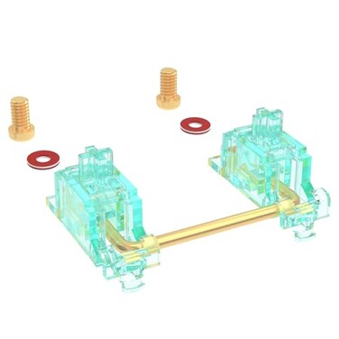 DUROCK Stabilizer V3 Screw in Stabilizers with 2u 625u 7u Wires PCB Mount Keyboard Stabilizers for Mechanical Keyboards V3 Teal 100 Kit