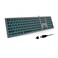 POWZAN Aluminum Quiet Wired Slim Chiclet Keyboard Compatible with Apple iMac MacBook Mac and PC USB Numeric Keypad RGB Lighted Key Space Gray