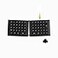 KBDcraft 07Israfel 50 ErgoSplit LowProfile Mechanical Keyboard 56Key Ortho LegoCompatible Case Wired Linear Switch Gasket Mount HotSwappable RGB QMK Vial Full Kit Black
