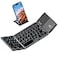 ROCKROWN ROCKROWN Foldable Bluetooth Keyboard Pocket Size Portable Wireless Keyboard with Touchpad for Mac OSAndroid Windows Linux PC Tablet with Rechargeable Liion BatteryDark Gray
