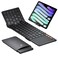 ProtoArc Foldable Keyboard with Touchpad XK01 TP Folding Portable Keyboard Full Size Keys Large Trackpad Bluetooth Travel Keyboards for Laptop PC Tablet Black