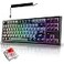 TECWARE Phantom Elite 87 Key RGB Mechanical Gaming Keyboard 3 Mode Wireless Bluetooth 50 24GHz USB C Wired Hot Swappable 5 Pin Double Shot PBT Keycaps Wraith Red Switch Black
