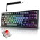 TECWARE Phantom Elite 87 Key RGB Mechanical Gaming Keyboard 3 Mode Wireless Bluetooth 50 24GHz USB C Wired Hot Swappable 5 Pin Double Shot PBT Keycaps Wraith Red Switch Black