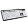 S erounder Elderly Keyboard Large Print Computer Keyboard 104 Keys QWERTY High Contrast Keys Big Print Letter USB Wired Keyboard Standard Full Size for Old People Low Vision IndividualsBlack