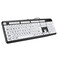 S erounder Elderly Keyboard Large Print Computer Keyboard 104 Keys QWERTY High Contrast Keys Big Print Letter USB Wired Keyboard Standard Full Size for Old People Low Vision IndividualsBlack