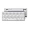 LOFREE Flow84 Low Profile Mechanical Keyboard 75 Percent Rechargeable Wireless Keyboards with Bluetooth and Wired Connection for Windows Mac OSWhite Ghost Linear Switches