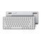 LOFREE Flow84 Low Profile Mechanical Keyboard 75 Percent Rechargeable Wireless Keyboards with Bluetooth and Wired Connection for Windows Mac OSWhite Ghost Linear Switches