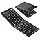 ProtoArc Foldable Compact Keyboard for Phone and Tablet XK04 PocketSized Travel Bluetooth Keyboard with PU Leather Cover 3 Device Workflow for OntheGo Typing Black